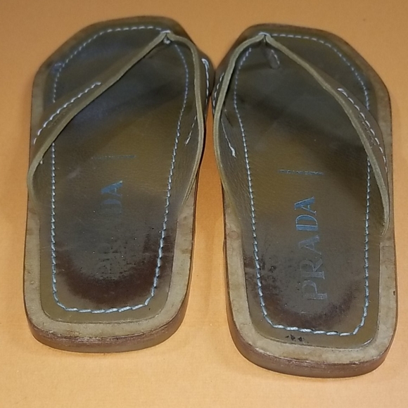 PRADA Leather Thong Sandal - Picture 6 of 12